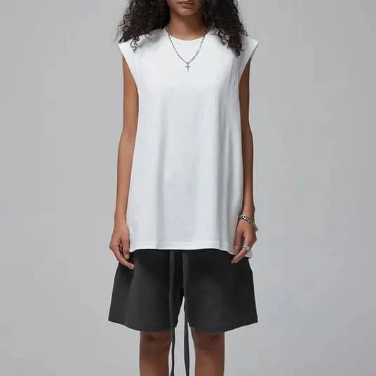 190 gsm Boxy Suit Sleeveless Tank Top - Yosummer