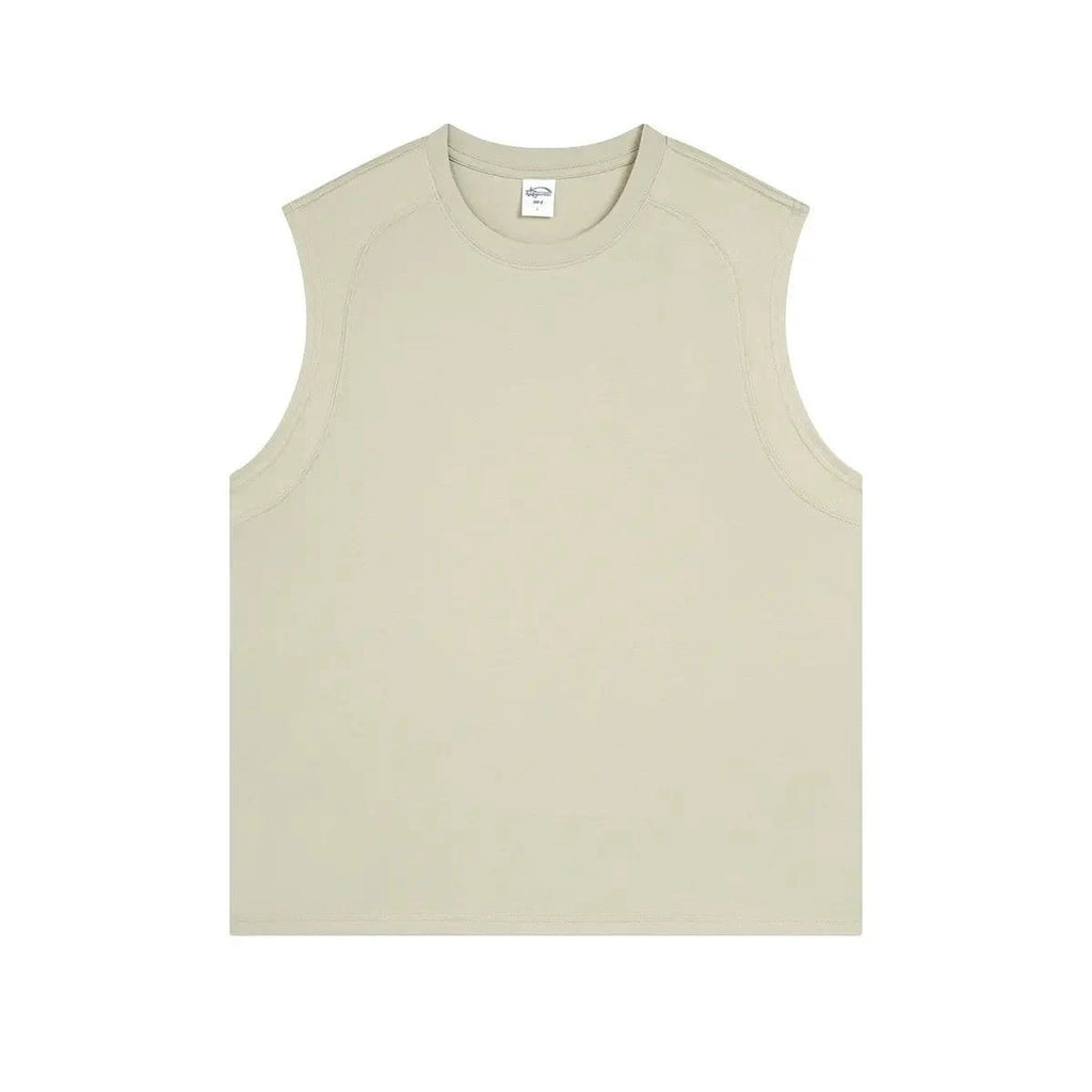 190 gsm Boxy Suit Sleeveless Tank Top - Yosummer