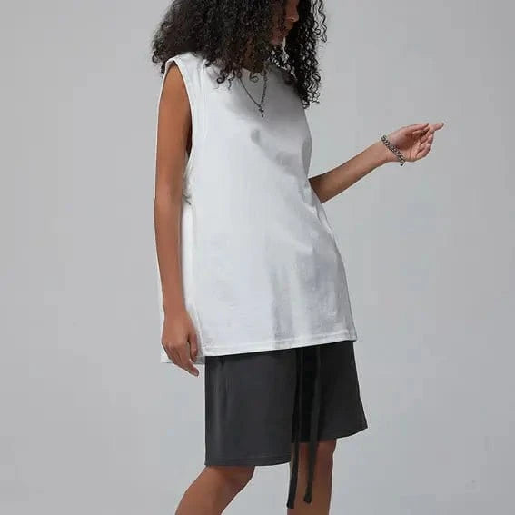 190 gsm Boxy Suit Sleeveless Tank Top - Yosummer