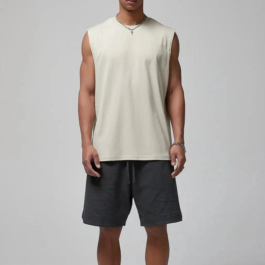 190 gsm Boxy Suit Sleeveless Tank Top - Yosummer