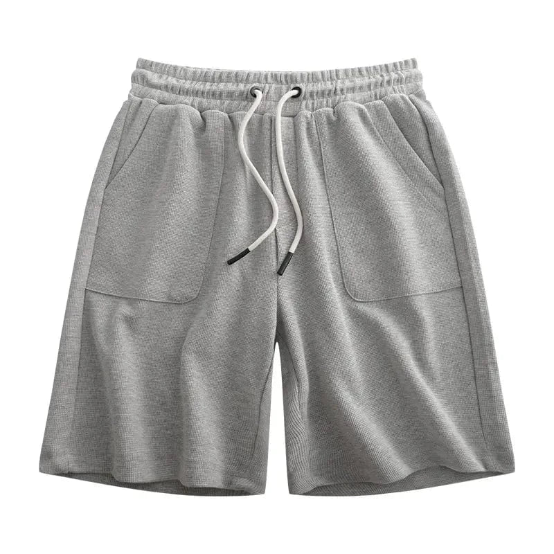 300gsm Heavyweight Casual Loose Waffle Shorts - Yosummer