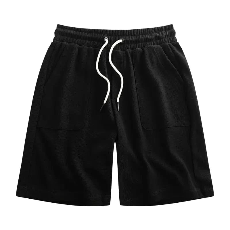 300gsm Heavyweight Casual Loose Waffle Shorts - Yosummer