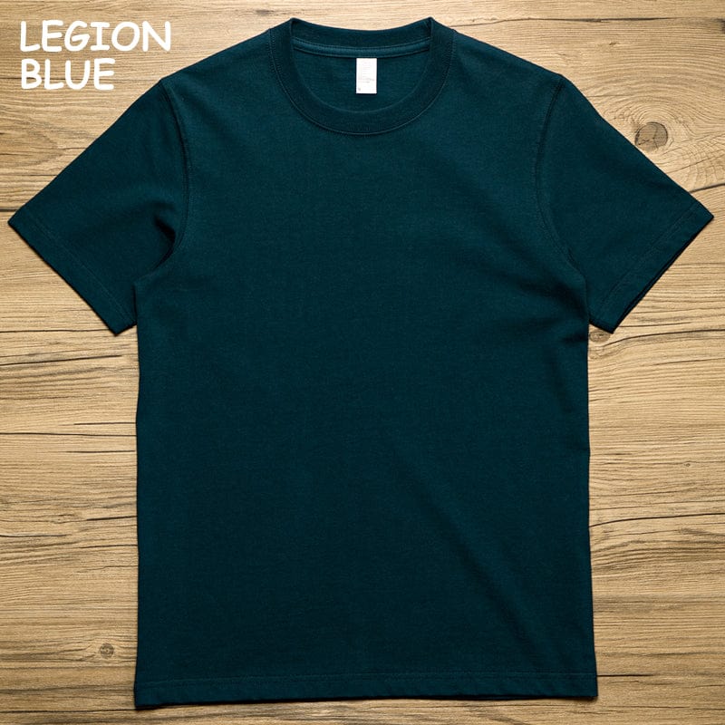 Blue Collection | Premium Cotton Round Neck Tee （Unisex）| 260 gsm - Yosummer