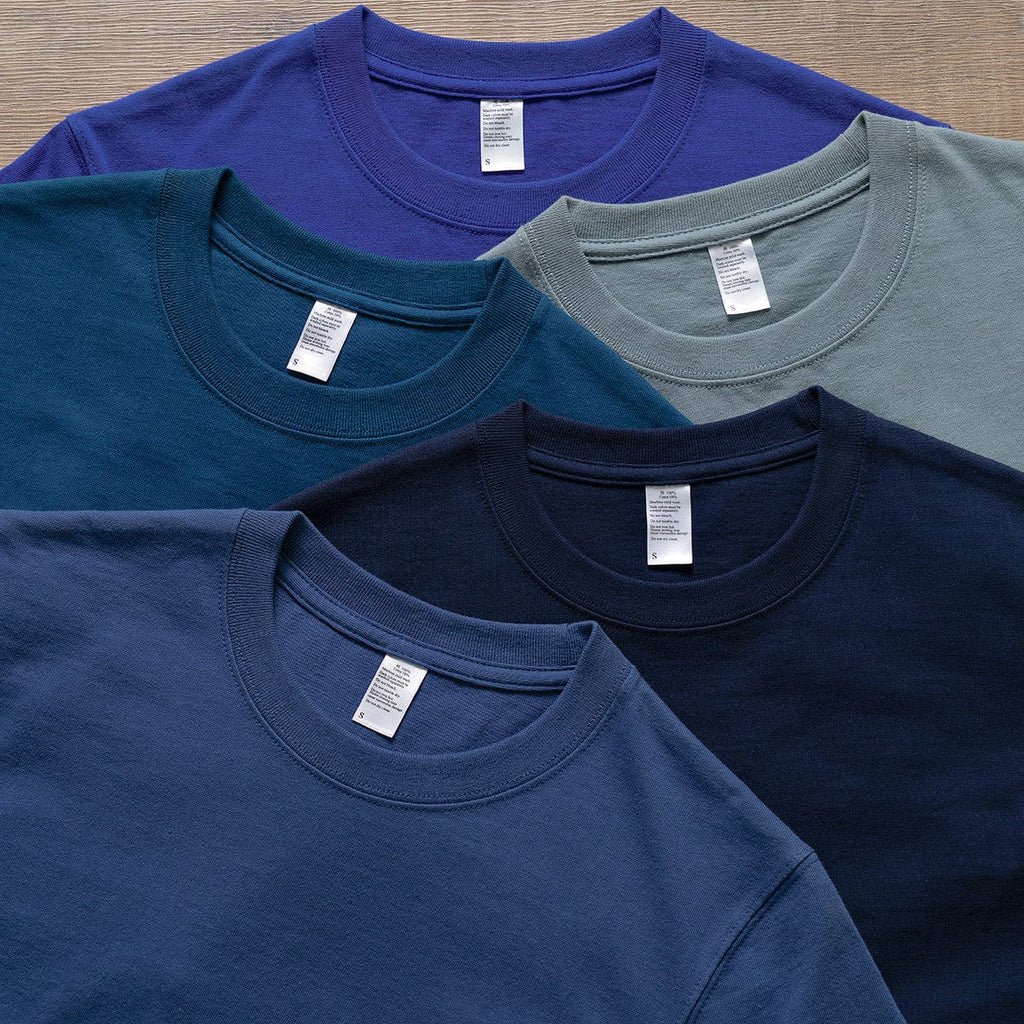 Blue Collection | Premium Cotton Round Neck Tee （Unisex）| 260 gsm - Yosummer