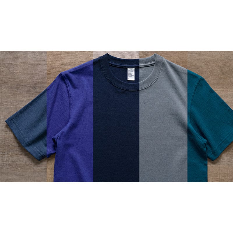 Blue Collection | Premium Cotton Round Neck Tee （Unisex）| 260 gsm - Yosummer