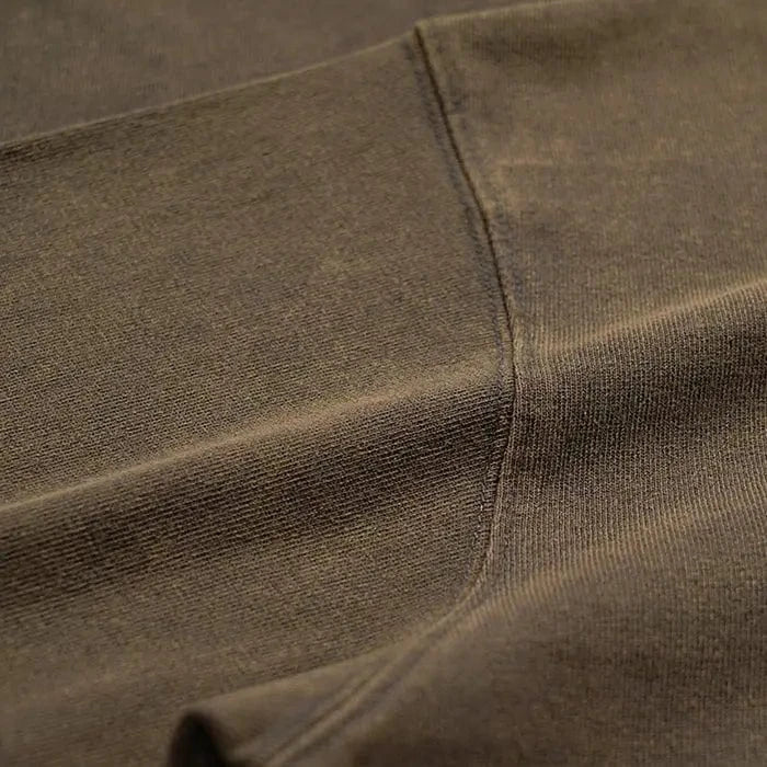Brown Coffee | Enzyme Washed Heavyweight Short Sleeves Tshirt | 300 gsm - Yosummer