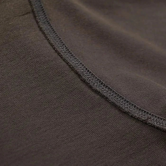 Brown Coffee | Enzyme Washed Heavyweight Short Sleeves Tshirt | 300 gsm - Yosummer