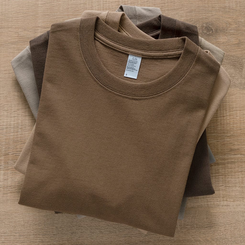 Brown Collection | Premium Cotton Round Neck Tee （Unisex）| 260 gsm - Yosummer