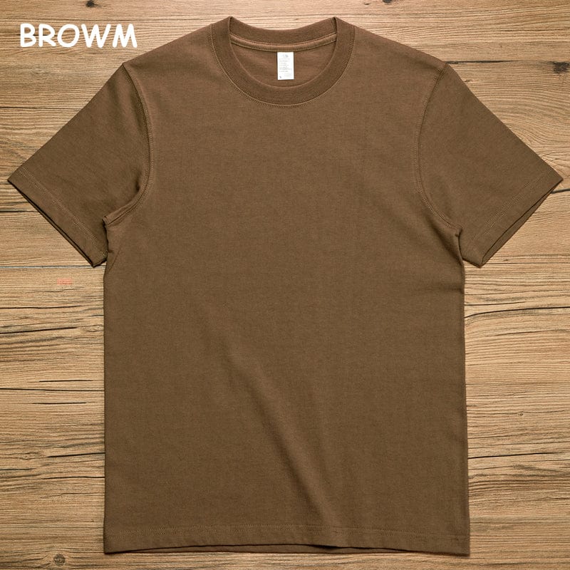 Brown Collection | Premium Cotton Round Neck Tee （Unisex）| 260 gsm - Yosummer
