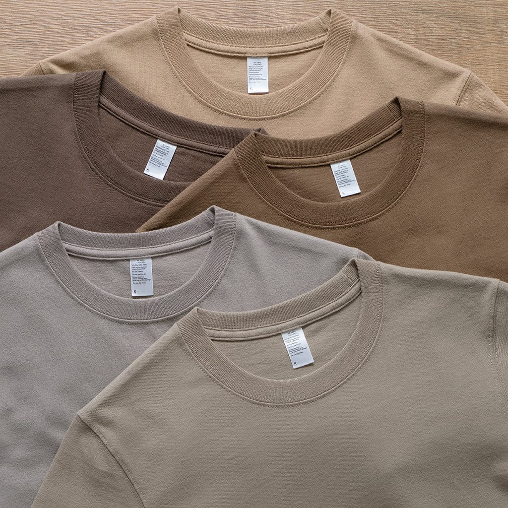 Brown Collection | Premium Cotton Round Neck Tee （Unisex）| 260 gsm - Yosummer