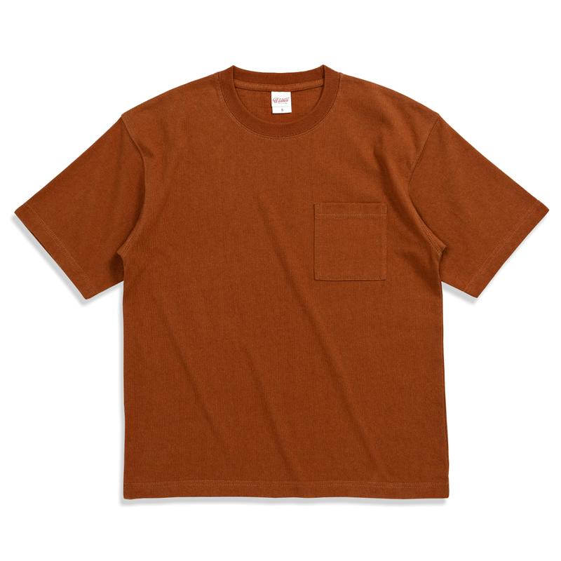 OverSize | Pocket | Premium Cotton Round Neck Tee （Unisex